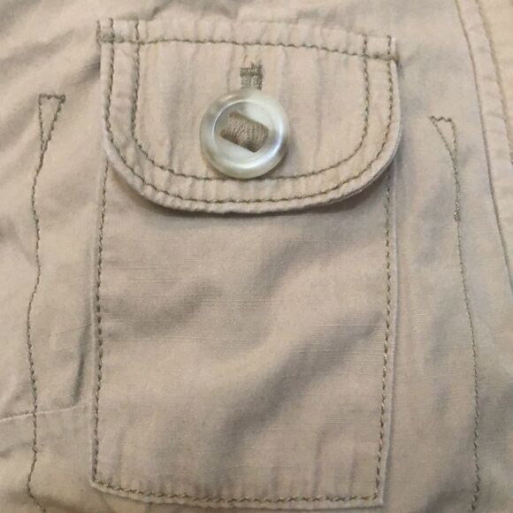 ANN TAYLOR LOFT TAN UTILITY JACKET PARKA SIZE SP - Picture 6 of 11